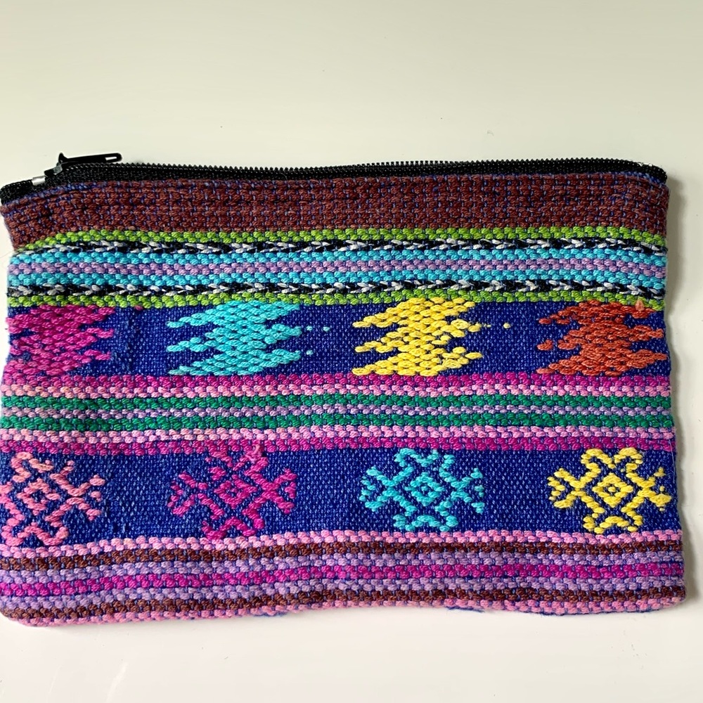 Vintage 1990s Woven Coin Purse